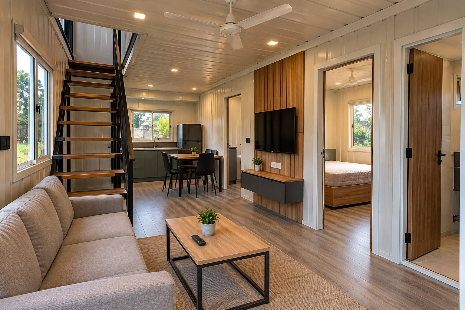 G+1 Bungalow Design 1 Living & Dining Area
